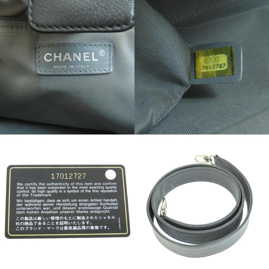 CHANEL Cocomark Tote Bag Caviar Skin Women's