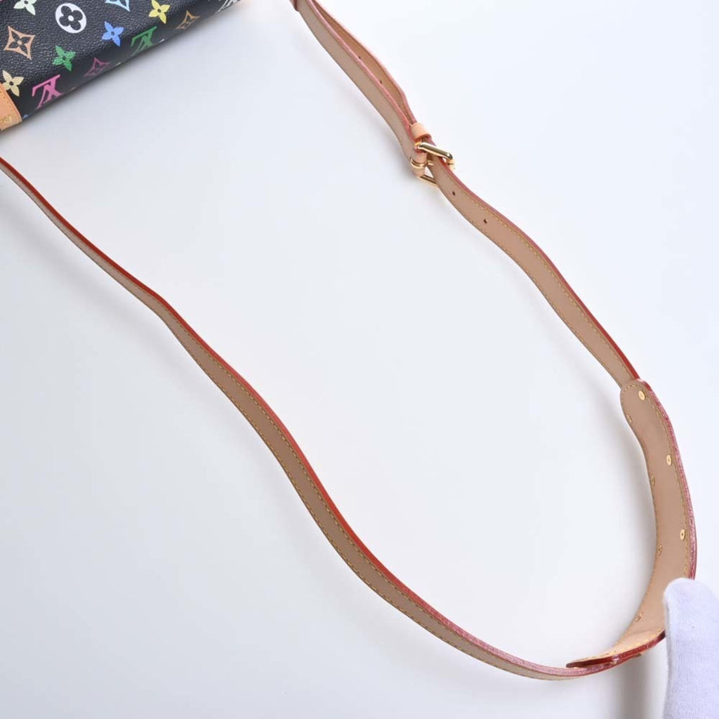 LOUIS VUITTON Monogram Multicolor Sologne Shoulder Bag M92639 Black/Multicolor Women's