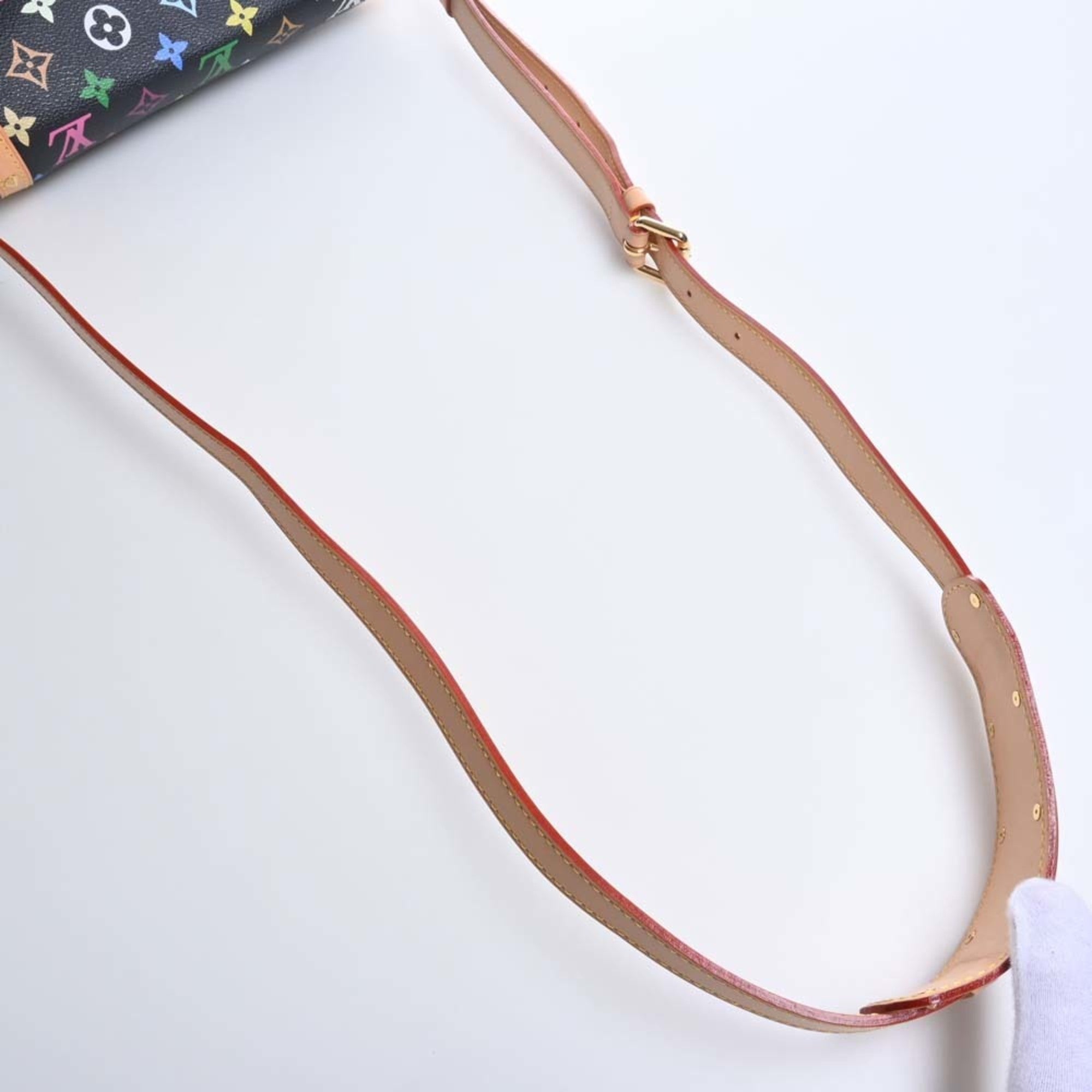 LOUIS VUITTON Monogram Multicolor Sologne Shoulder Bag M92639 Black/Multicolor Women's