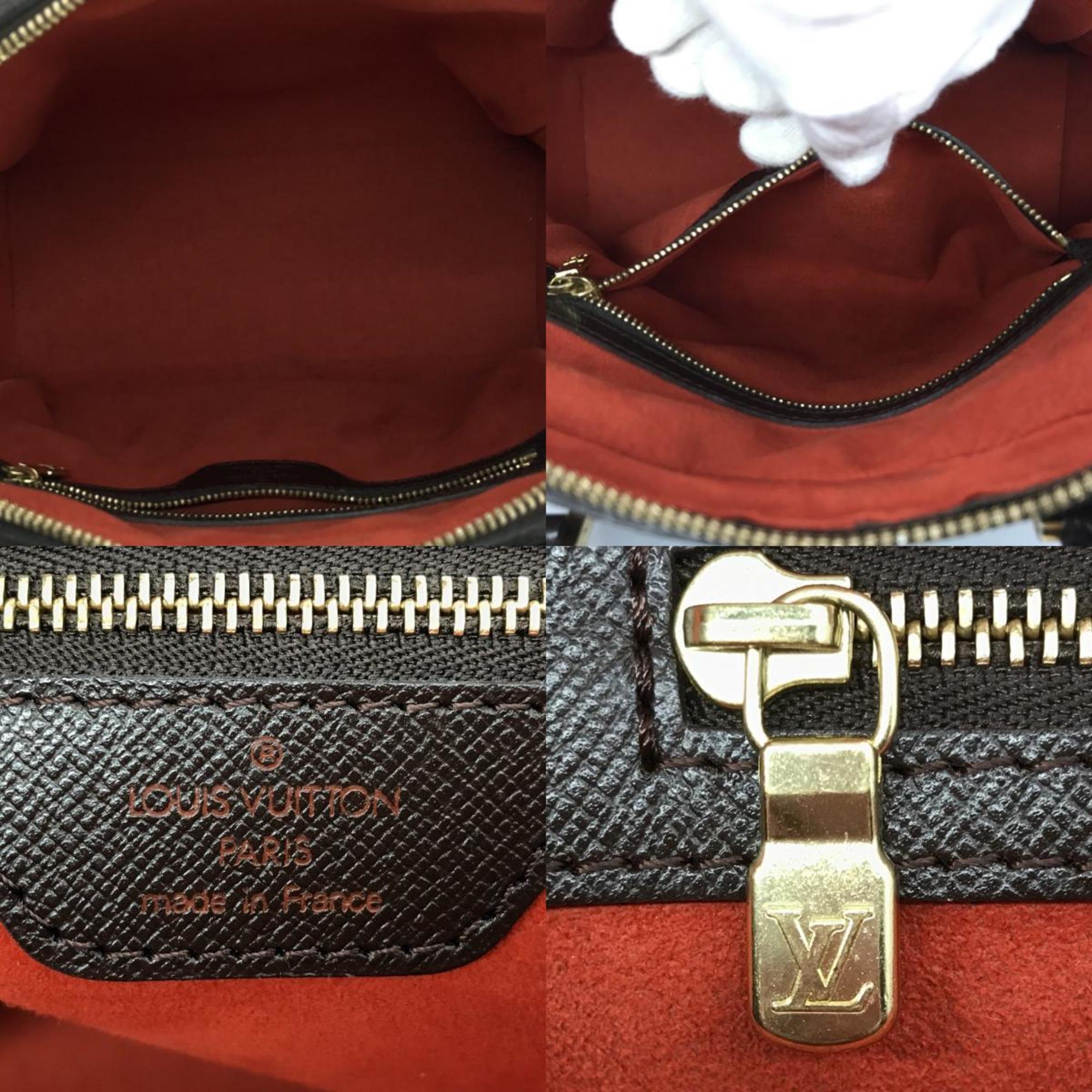 LOUIS VUITTON Brera Damier Tote Bag Handbag Brown PVC Women's Men's Fashion N51150