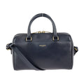 YVES SAINT LAURENT SAINT LAURENT PARIS Saint Laurent Paris Baby Duffle Handbag 330958 Leather Navy 2WAY Mini Boston Gold Hardware