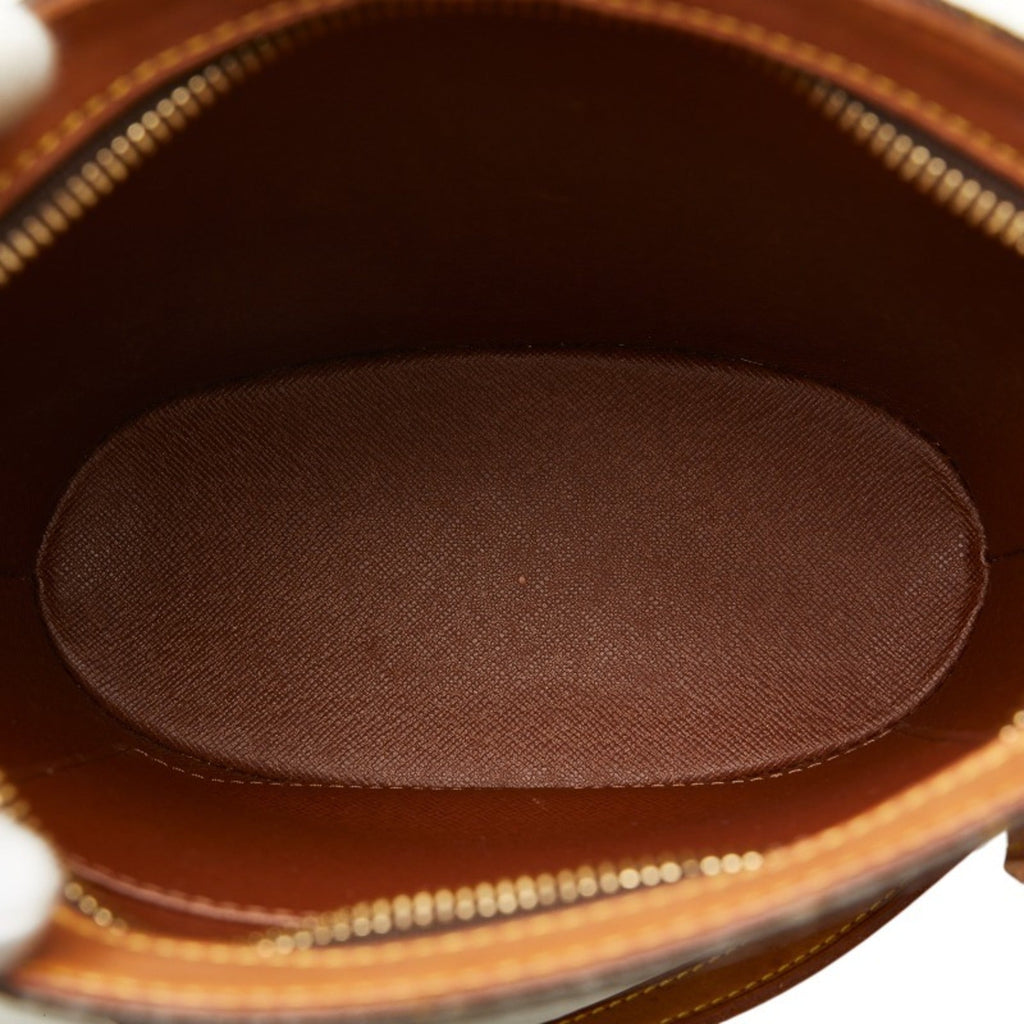 LOUIS VUITTON Monogram Drouot Shoulder Bag M51290 Brown PVC Leather Women's