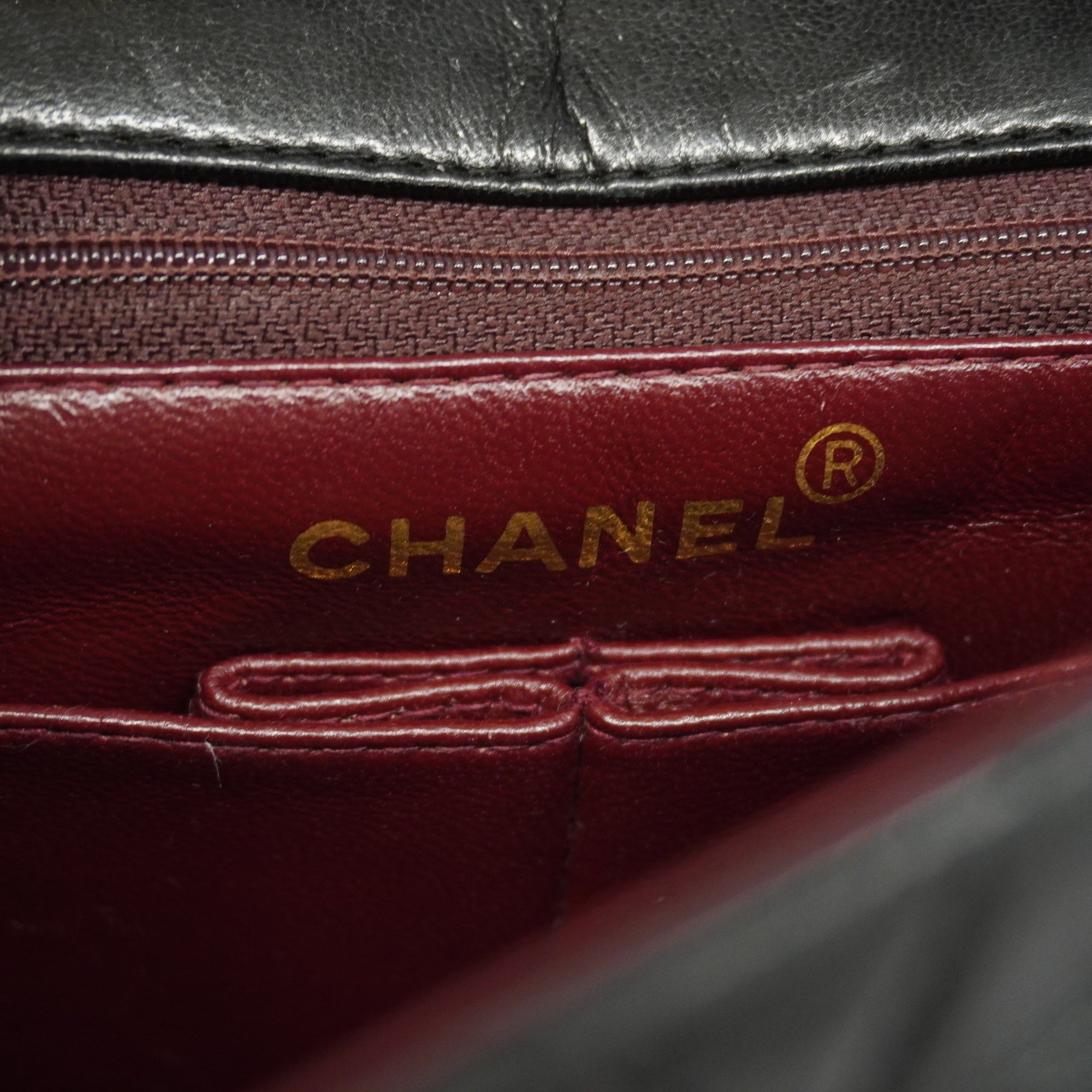CHANELAuth  Matelasse Diana Flap Chain Shoulder Women's Leather Shoulder Bag