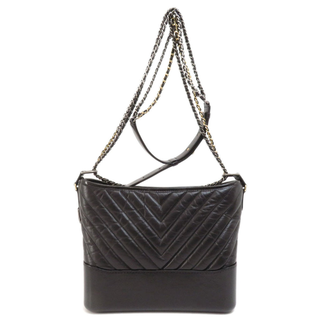 CHANEL V stitch shoulder bag calf Ladies