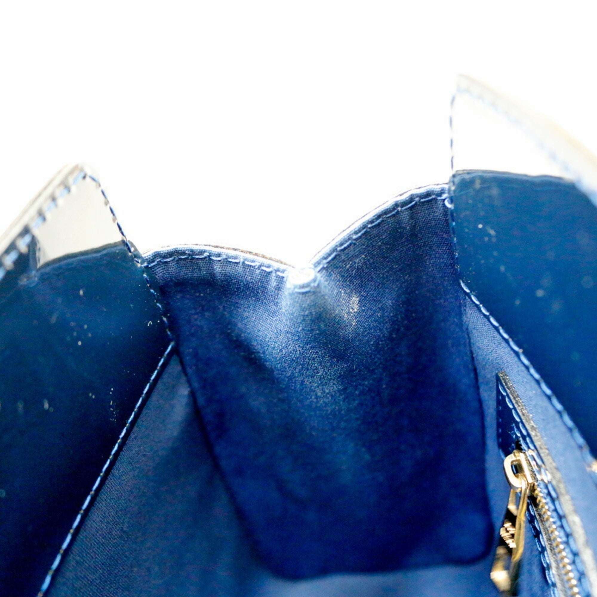 LOUIS VUITTON Catalina BB Vernis Handbag Monogram M90051 Blue Ladies
