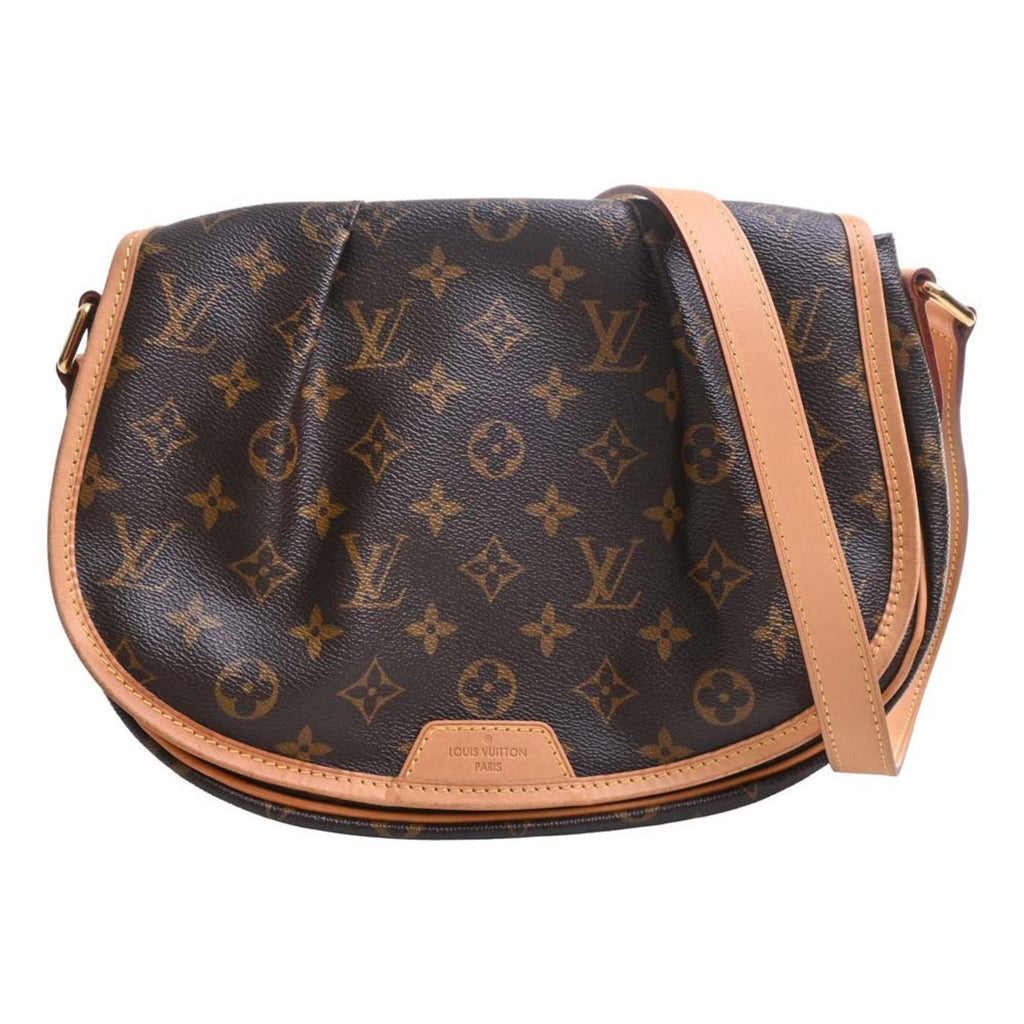 LOUIS VUITTON Monogram Menilmontan PM Shoulder Bag M40474 Brown Women's