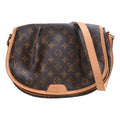 LOUIS VUITTON Monogram Menilmontan PM Shoulder Bag M40474 Brown Women's