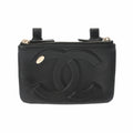 CHANEL Cocomark Waist Bag Black Ladies Lambskin Body