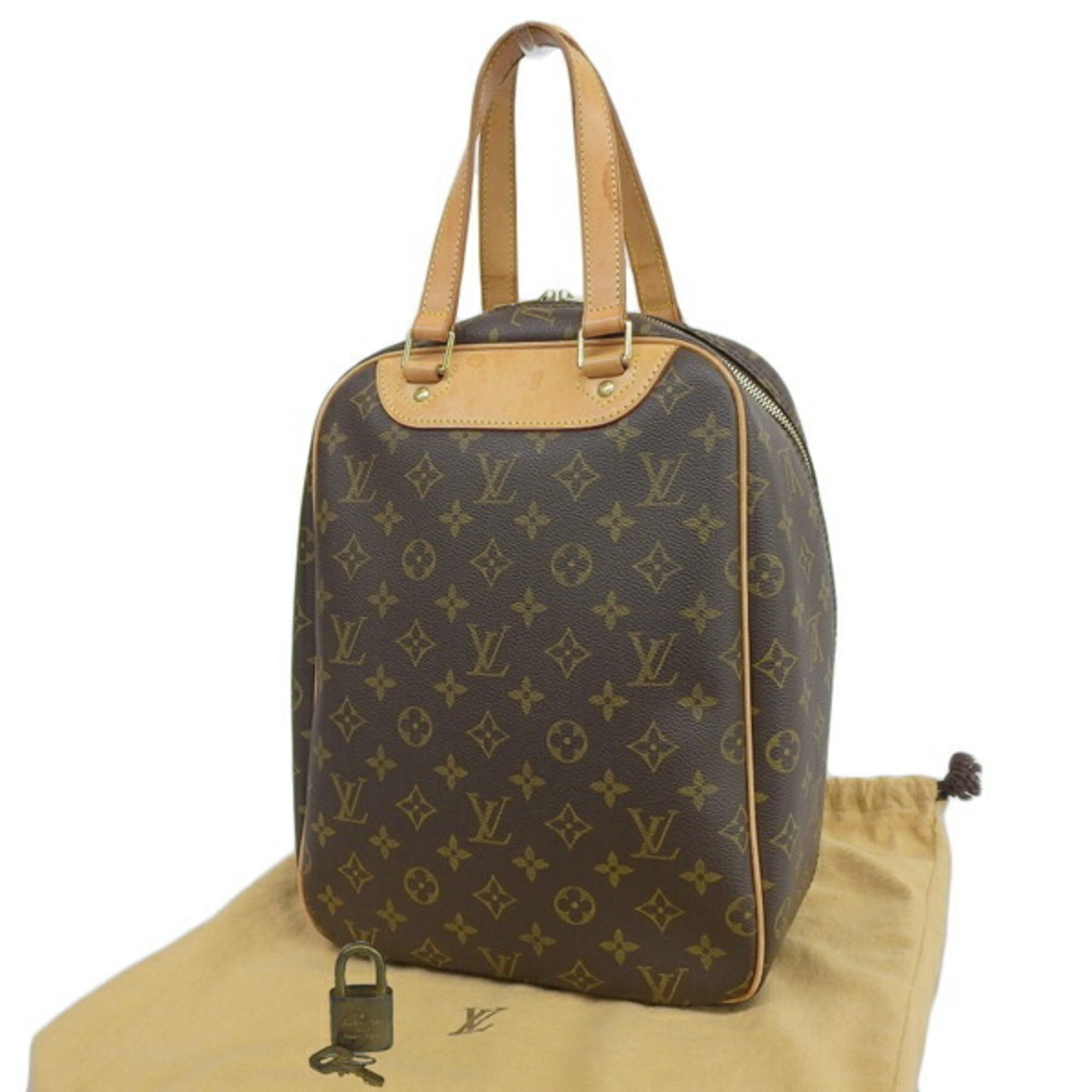 LOUIS VUITTON Monogram Excursion Handbag M41450 Brown Women's