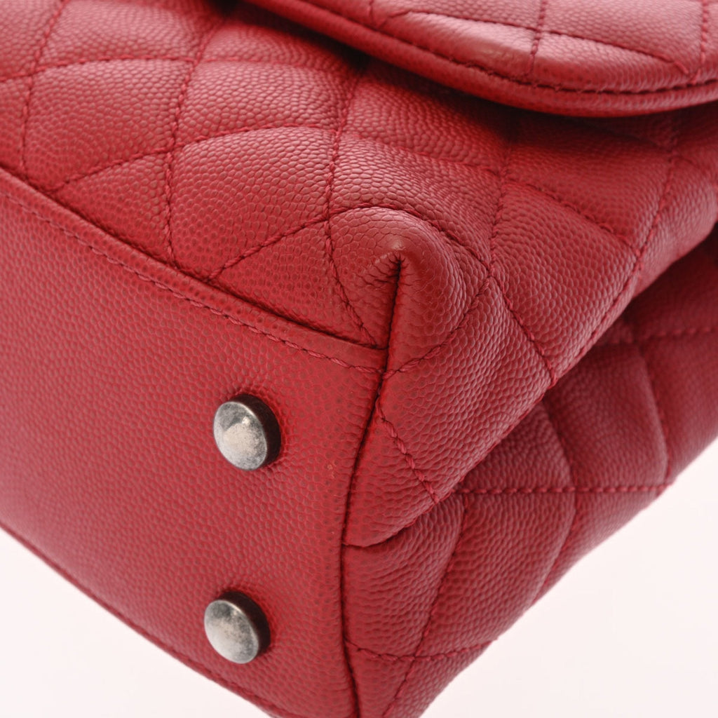 CHANEL matelasse XS red tone A92990 ladies caviar skin bag