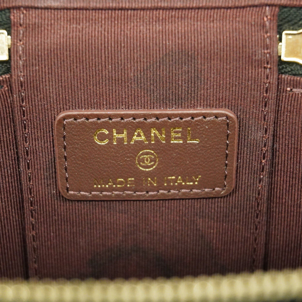 CHANEL  Matelasse Vanity Bag Crochet Chain Shoulder Women's Vanity Bag