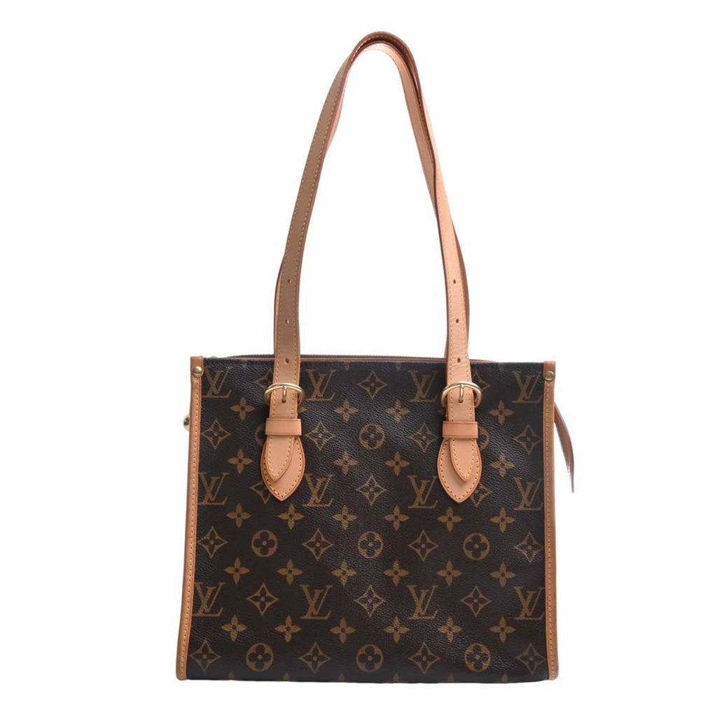 LOUIS VUITTON Monogram Popincourt Haut Tote Bag M40007 Brown Women's
