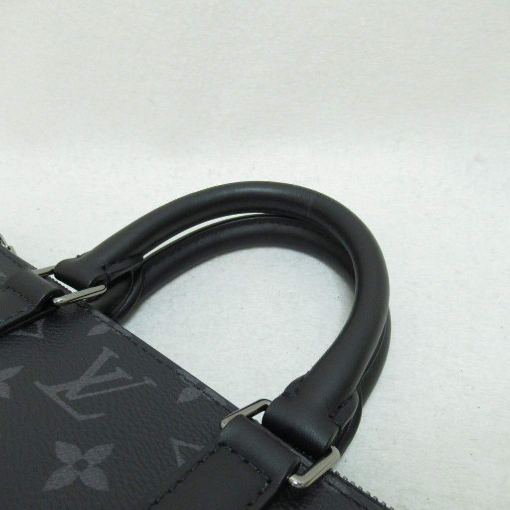 LOUIS VUITTON Sac Plat/Cross Shoulder Bag Black Monogram eclipse PVC coated canvas M46098