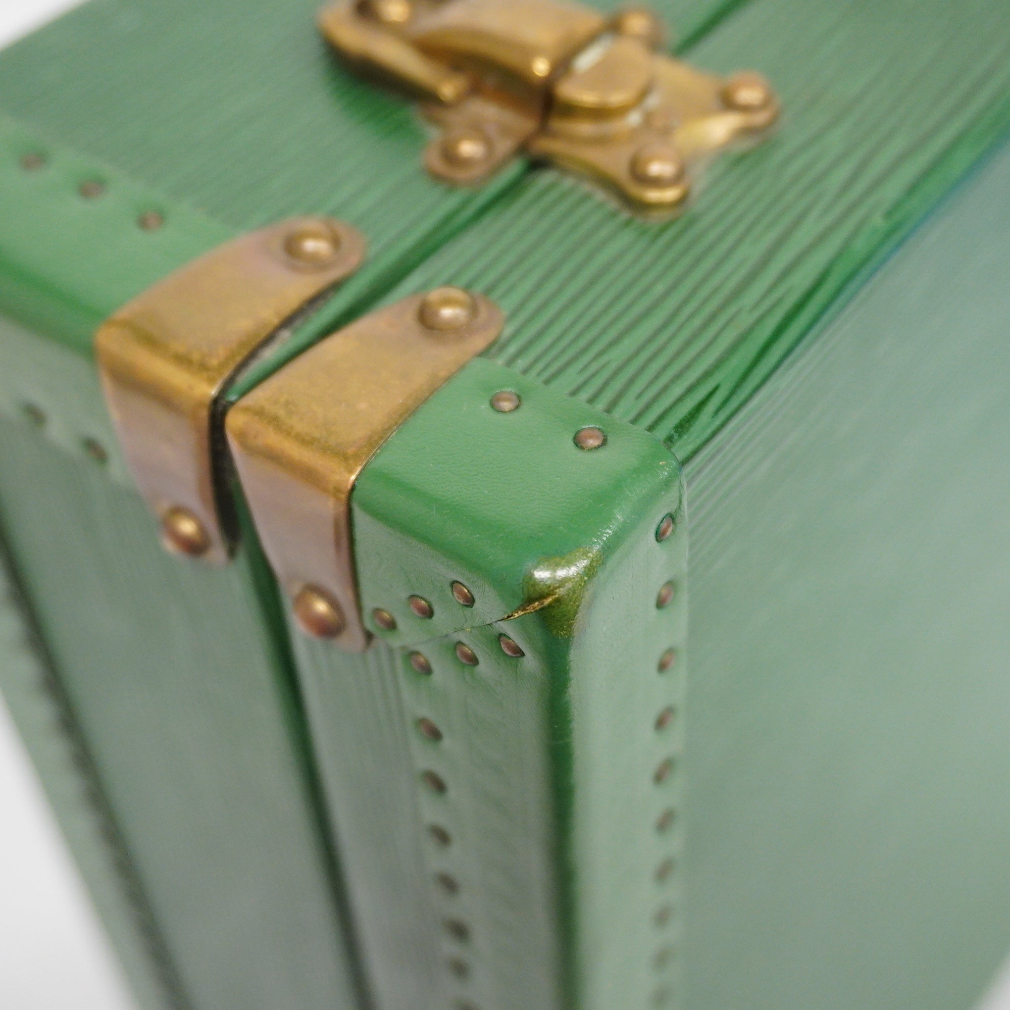LOUIS VUITTONAuth  Epi Trunk Case President 45 Men,Women,Unisex Bag Borneo Green