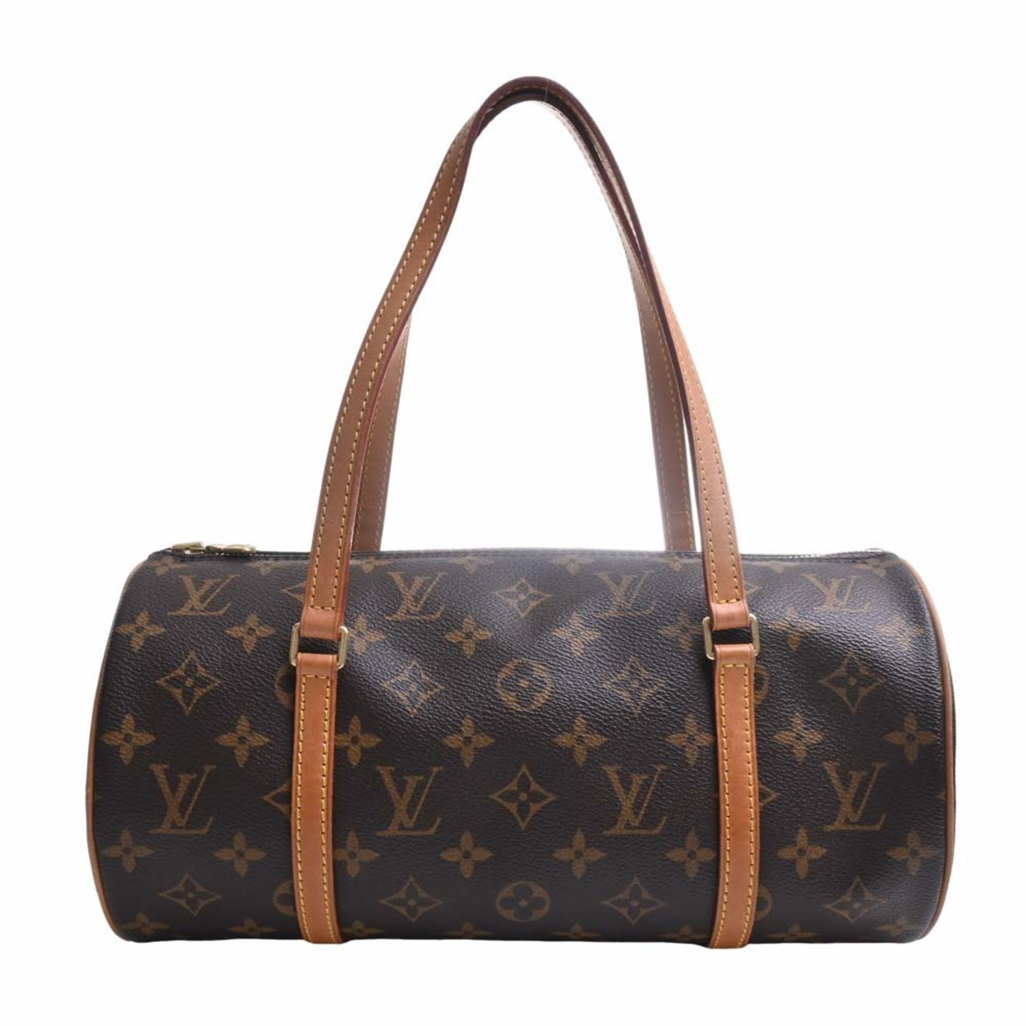 LOUIS VUITTON Monogram Papillon 30 Handbag M51385 Brown Women's