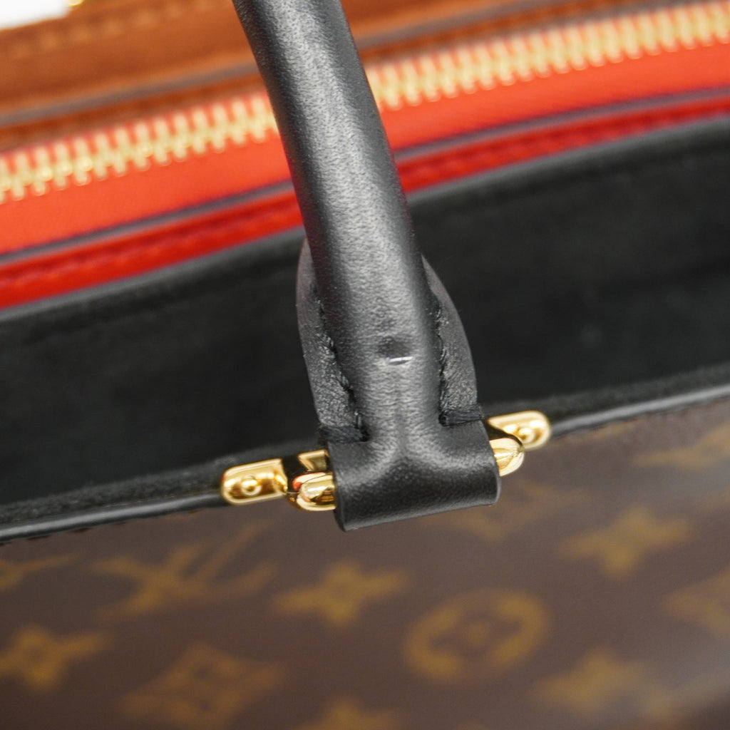 LOUIS VUITTONAuth  Monogram Mille-feuille M44254 Women's Handbag Rouge