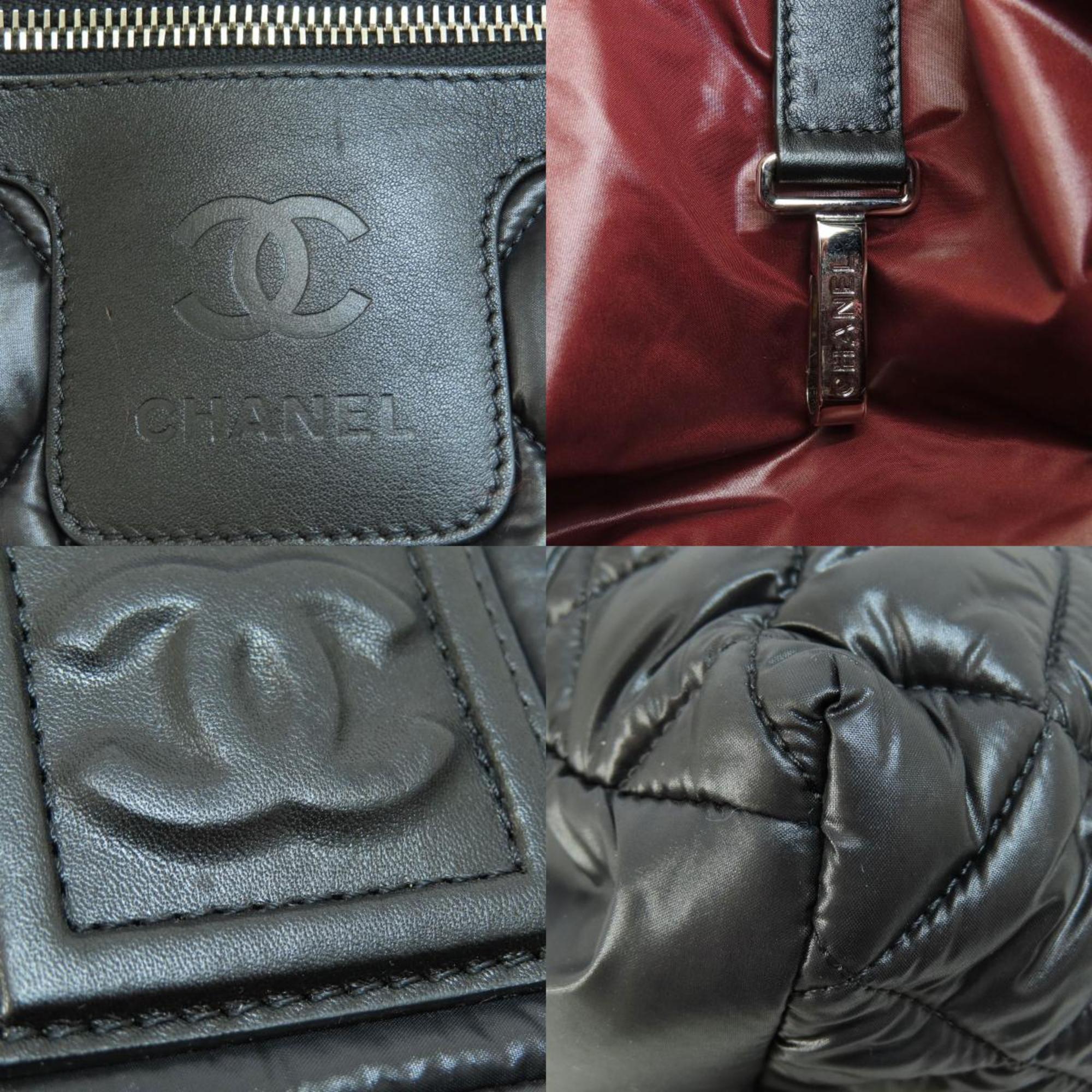 CHANEL Coco Cocoon Tote Handbag Nylon Material Women's