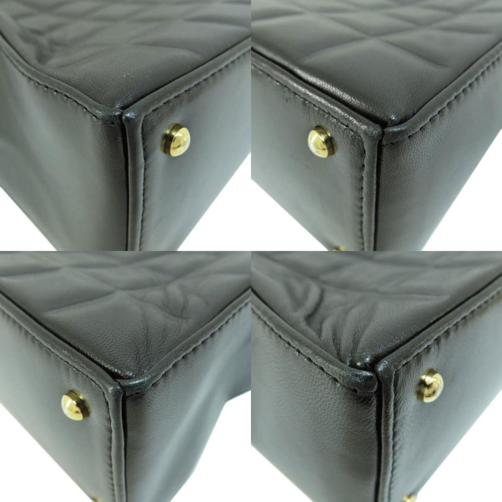 CHANEL Chocolate Bar Handbag Leather Women's