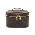 LOUIS VUITTON Nice Mini Vanity Bag Brown Monogram PVC coated canvas M44495