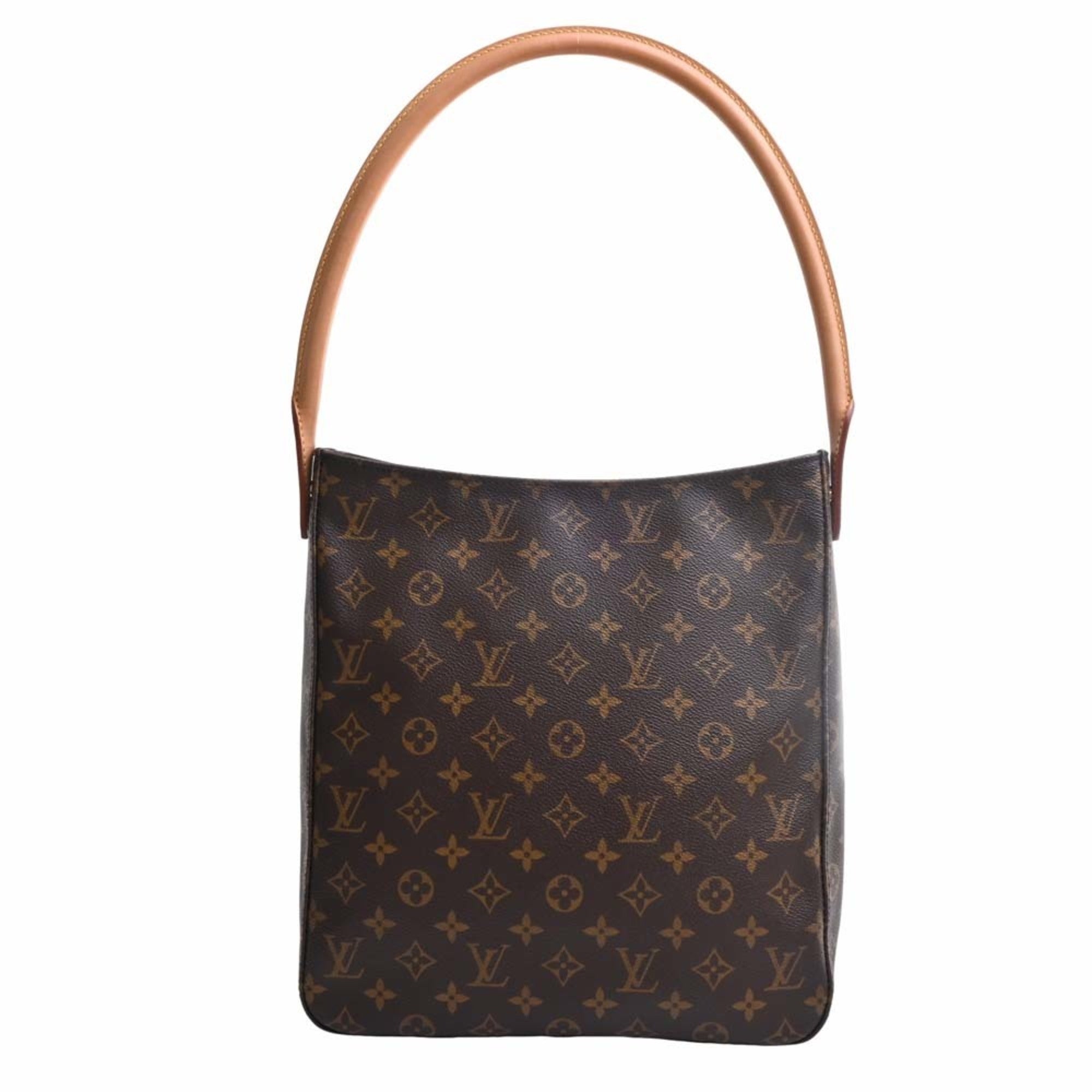 LOUIS VUITTON Monogram Looping GM Shoulder Bag M51145 Brown Women's