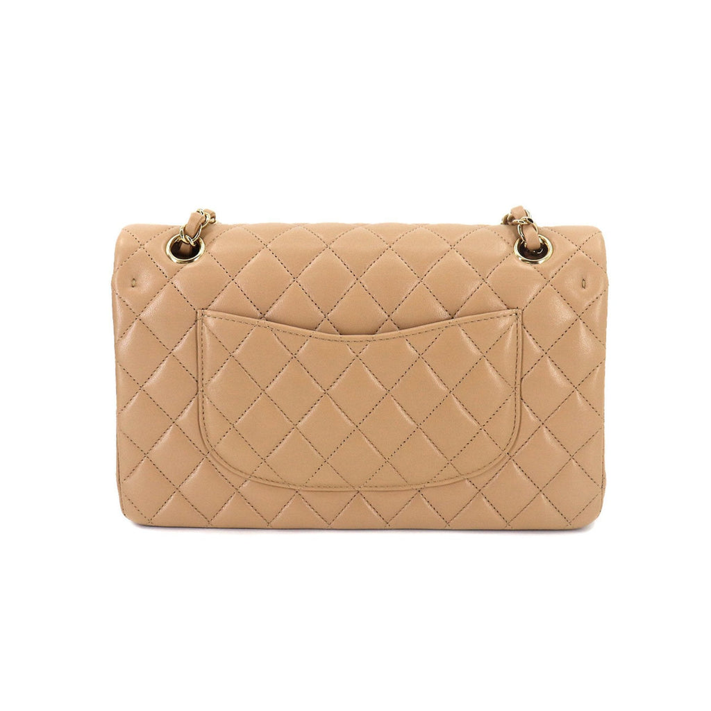 Chanel matelasse 25 chain shoulder bag leather beige A01112 gold metal fittings here mark Matelasse Bag