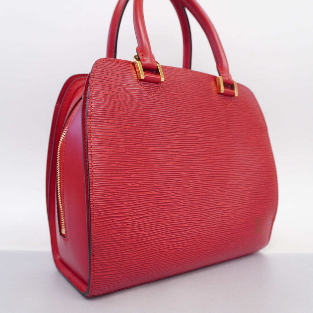 LOUIS VUITTONAuth  Epi Pont Neuf M52057 Women's Handbag Castilian Red