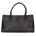 CHANEL executive tote bag calf black ladies