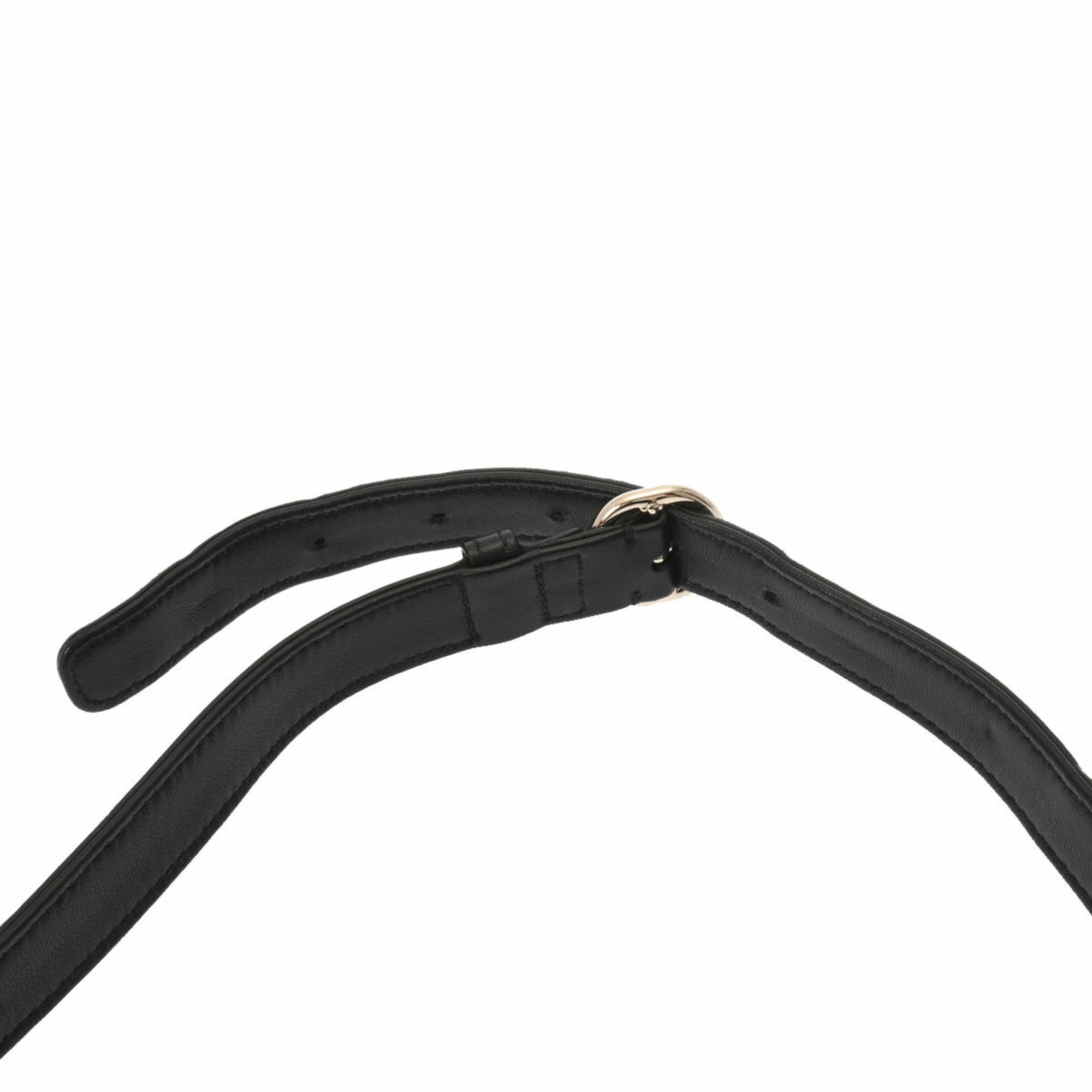 CHANEL Cocomark Waist Bag Black Ladies Lambskin Body