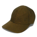 PRADA Cap Baseball M 58 Fabric Polyester Cotton Leather Rope Logo Light Brown Men's