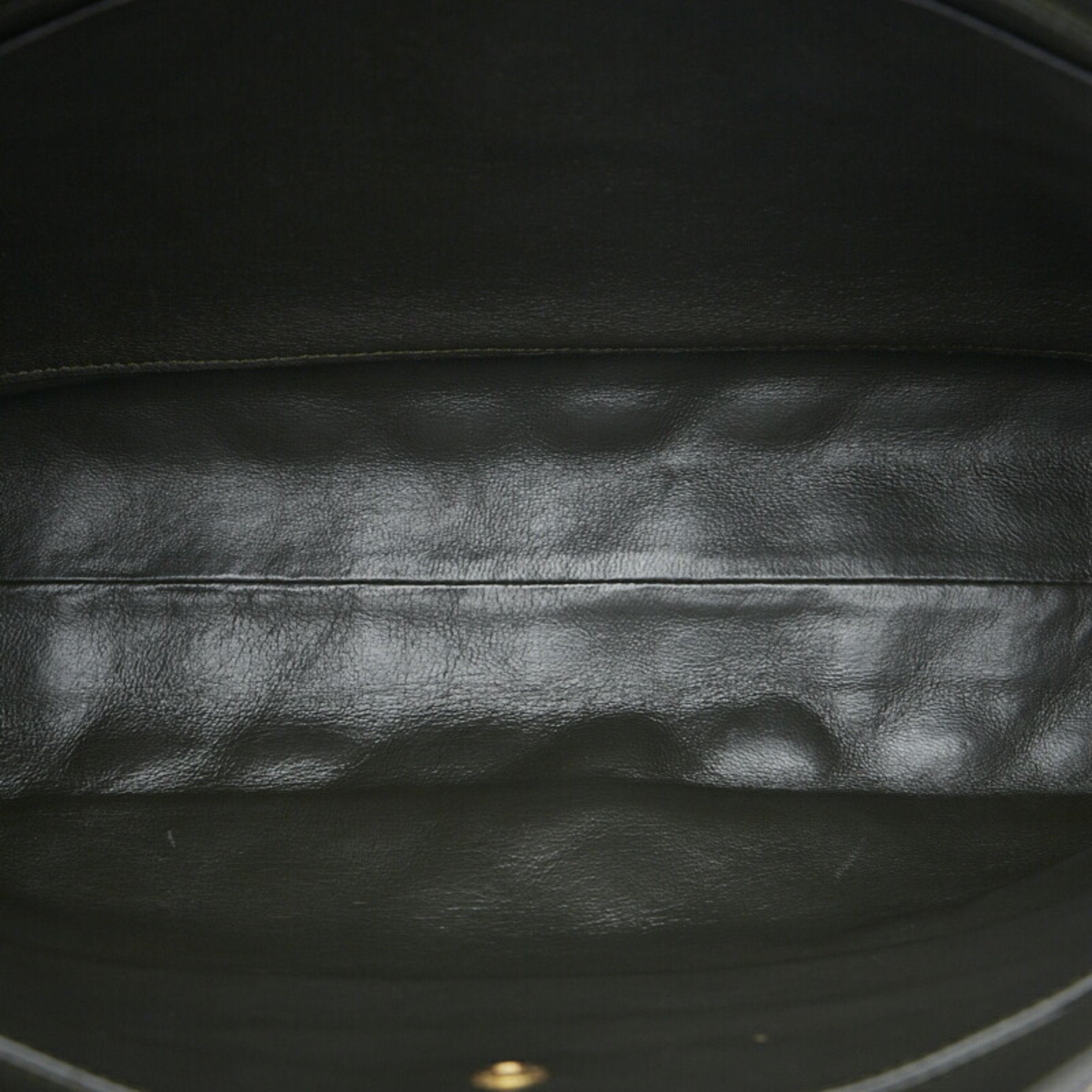 CHANEL matelasse here mark chain shoulder bag tote black gold lambskin ladies
