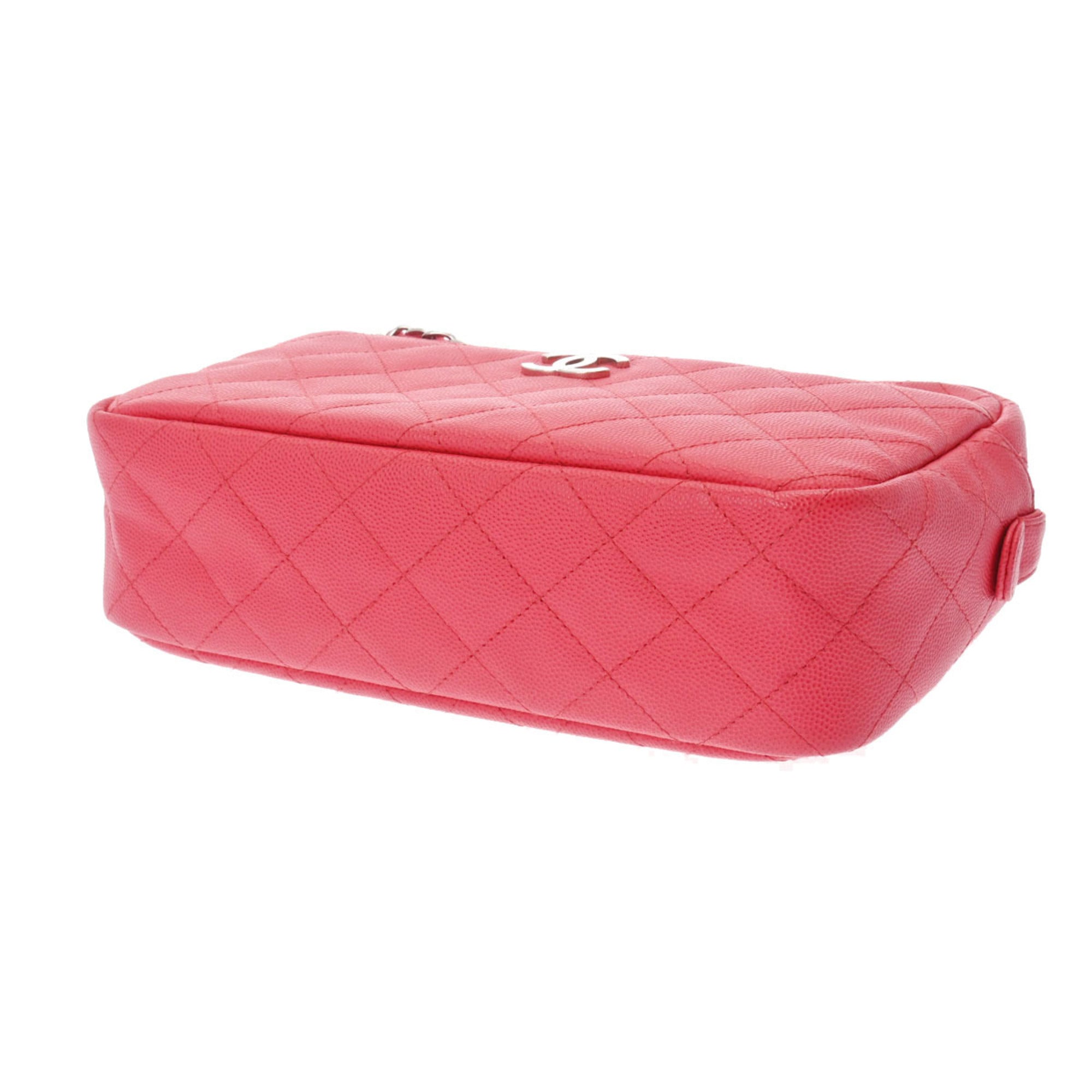 CHANEL Matelasse Chain Shoulder Sold Product Pink A91731 Women's Caviar Skin Bag