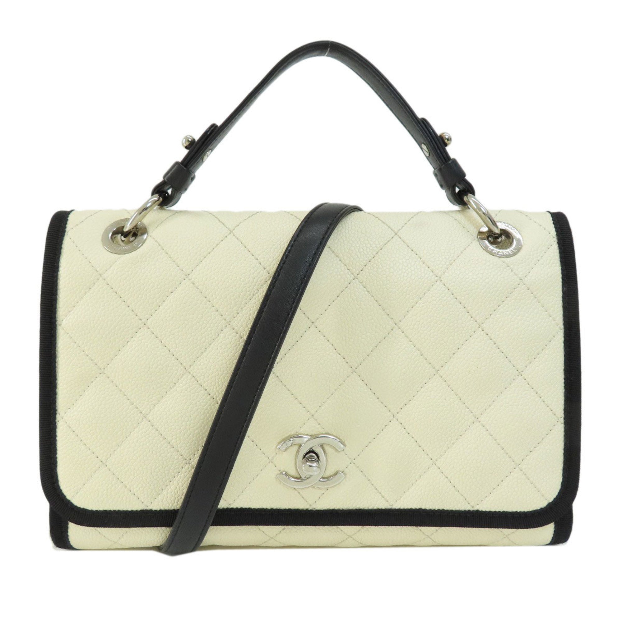 CHANEL Matelasse Shoulder Bag Caviar Skin Women's