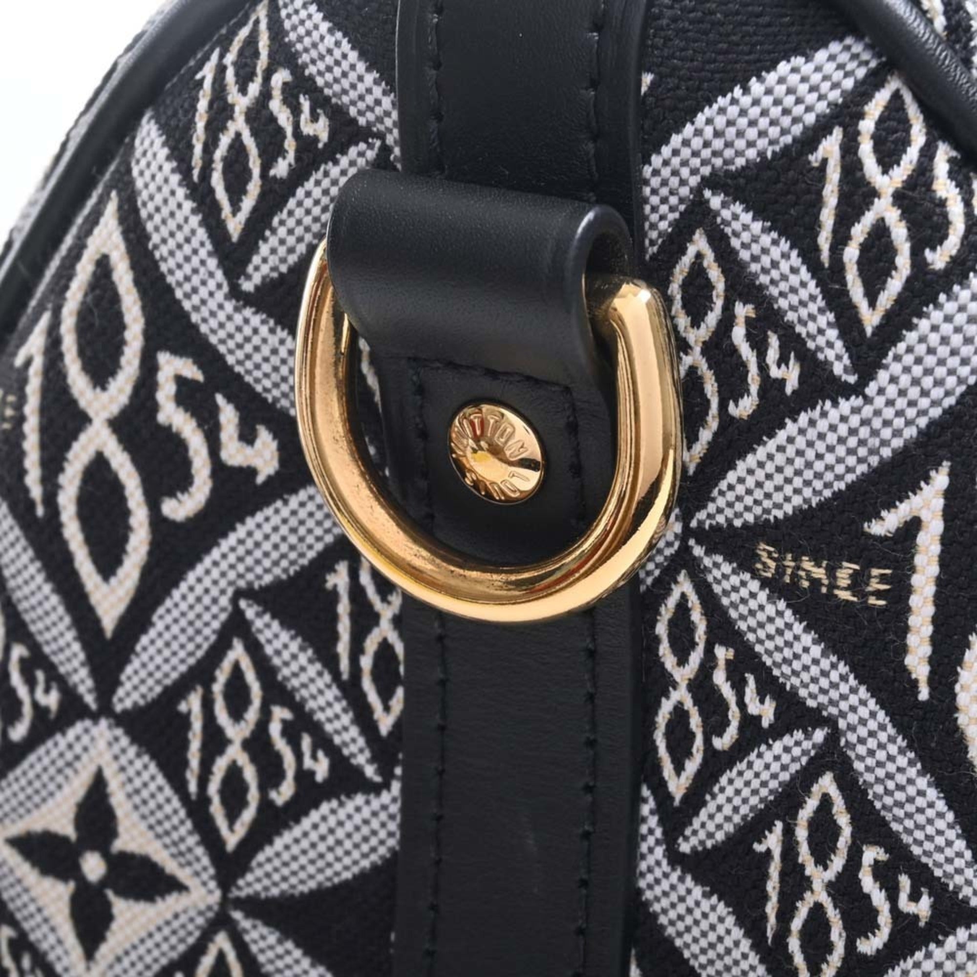 LOUIS VUITTON Monogram Jacquard Since1854 Speedy Bandouliere 25 2WAY Handbag Mini Boston Bag M45769 Black Ladies