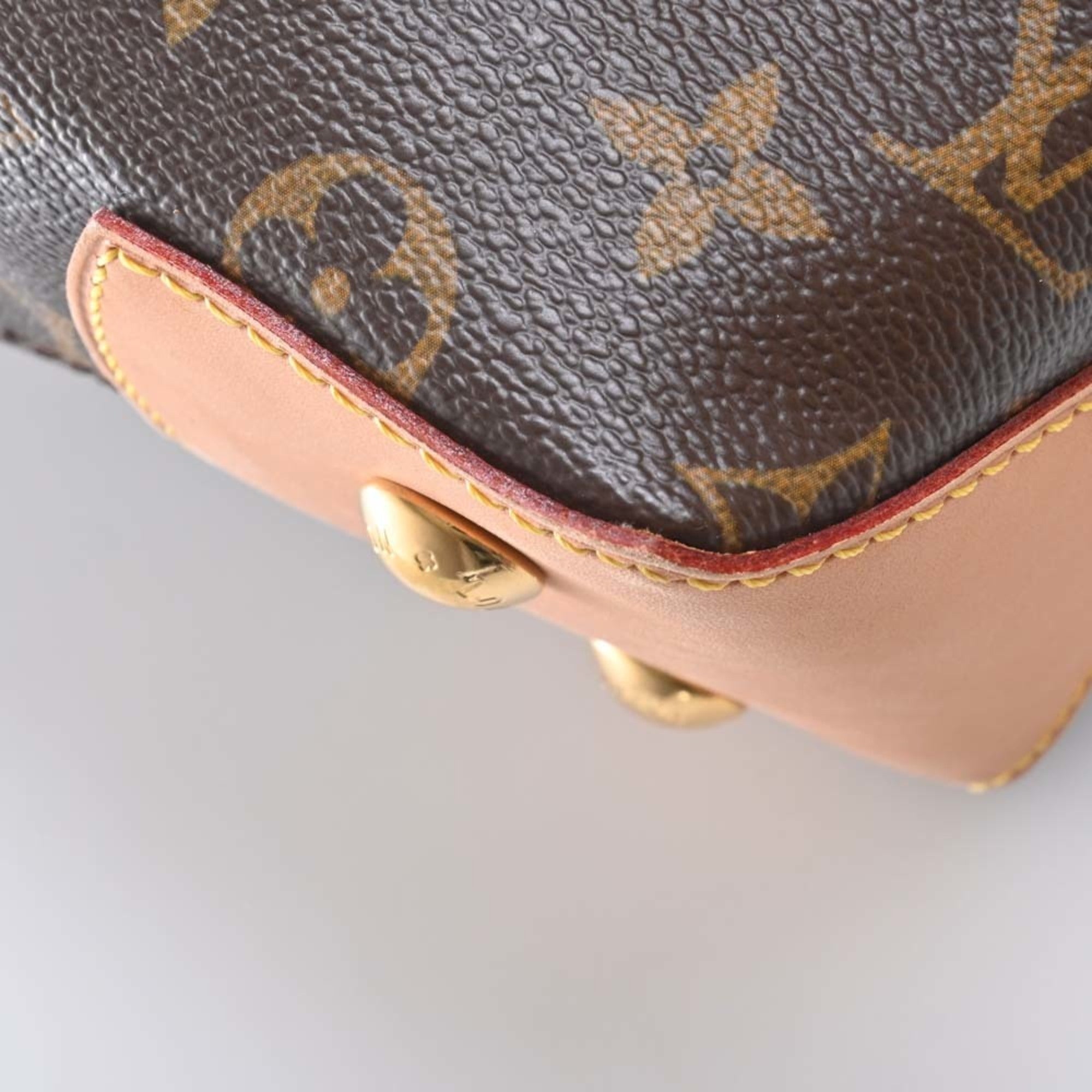 LOUIS VUITTON Monogram Wilshire PM Handbag M45643 Brown Women's