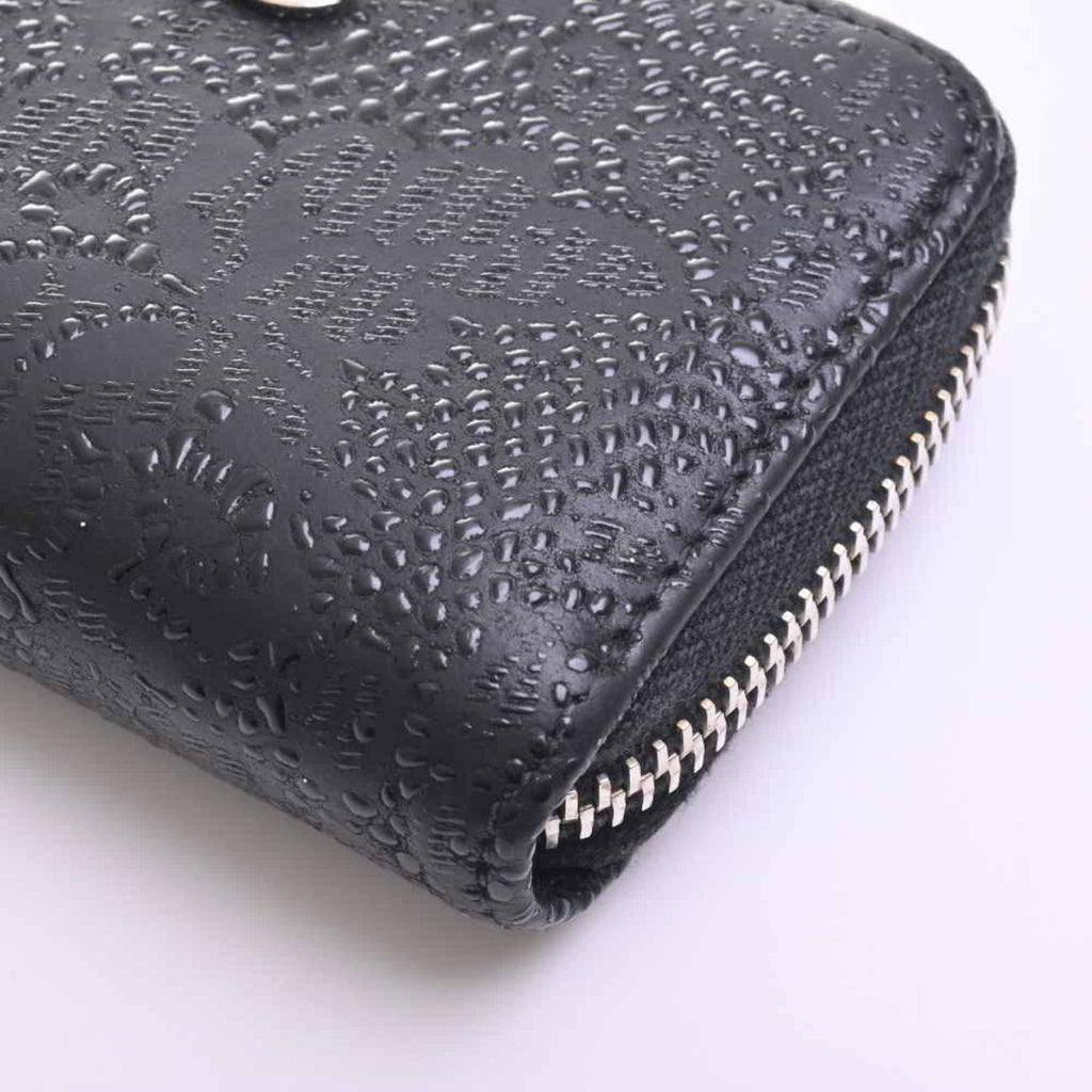 Chanel Leather Coco Mark Coin Case Black