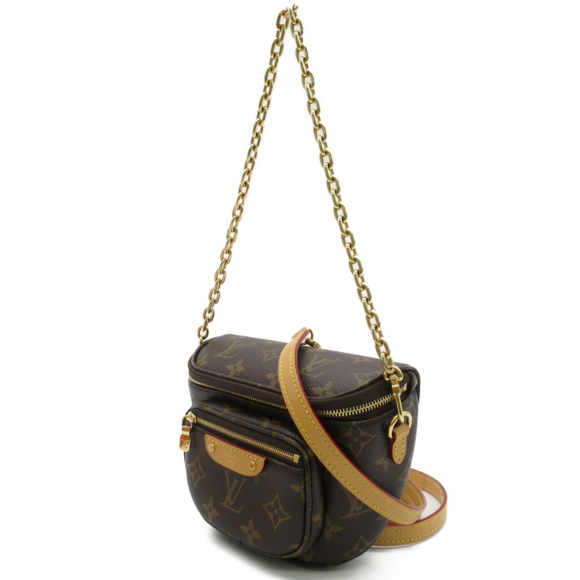 LOUIS VUITTON mini bum bag Brown Monogram PVC coated canvas M82335