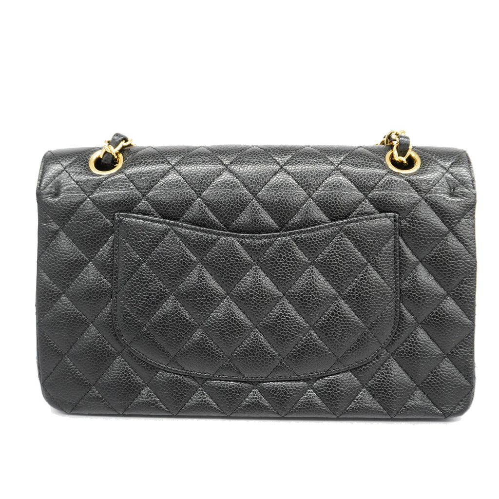 CHANEL  Matelasse W Flap W Chain Women's Leather Shoulder Bag Black