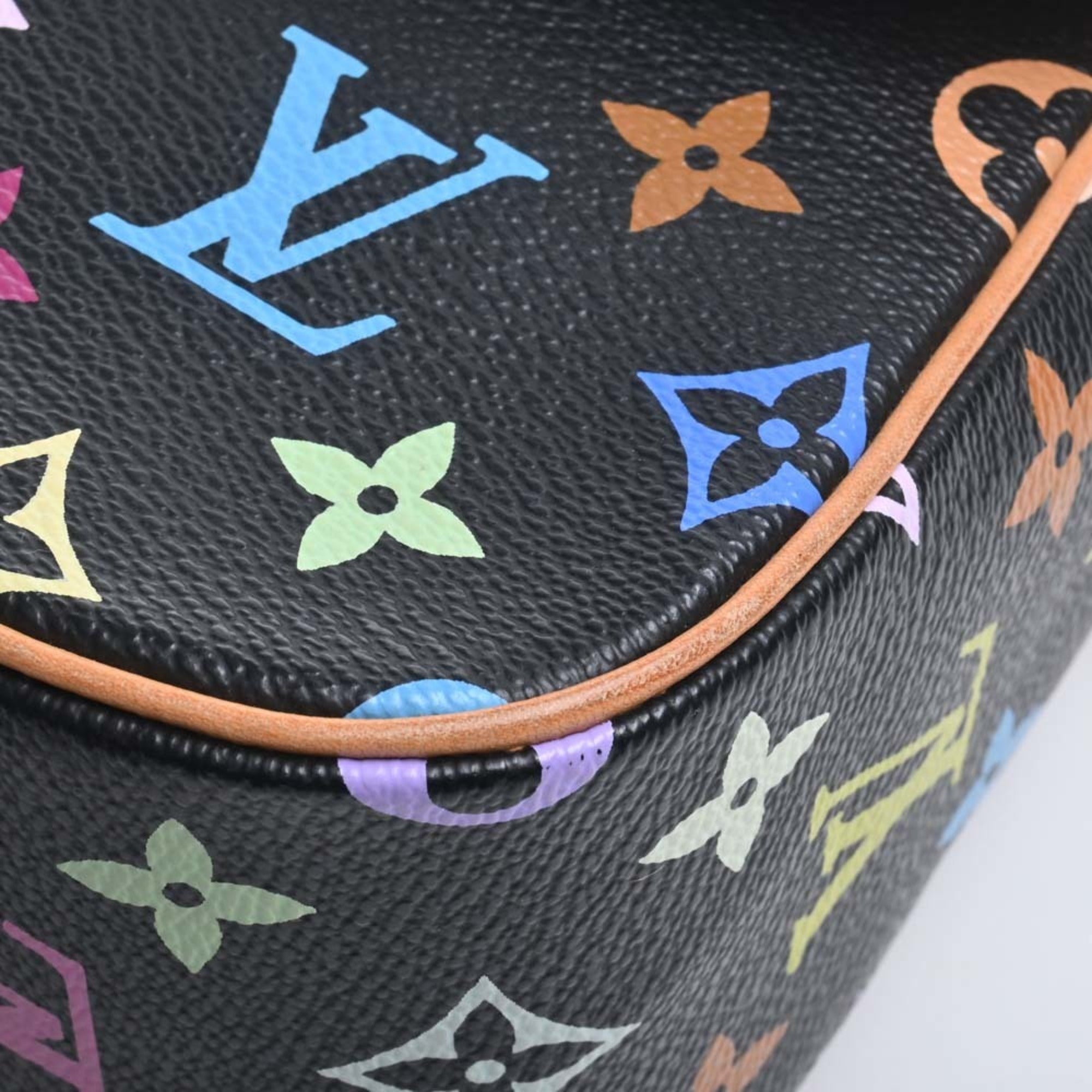 LOUIS VUITTON Monogram Multicolor Sologne Shoulder Bag M92639 Black/Multicolor Women's