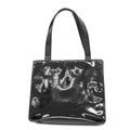 CHANEL[3cc2423]  tote bag patent leather black silver metal