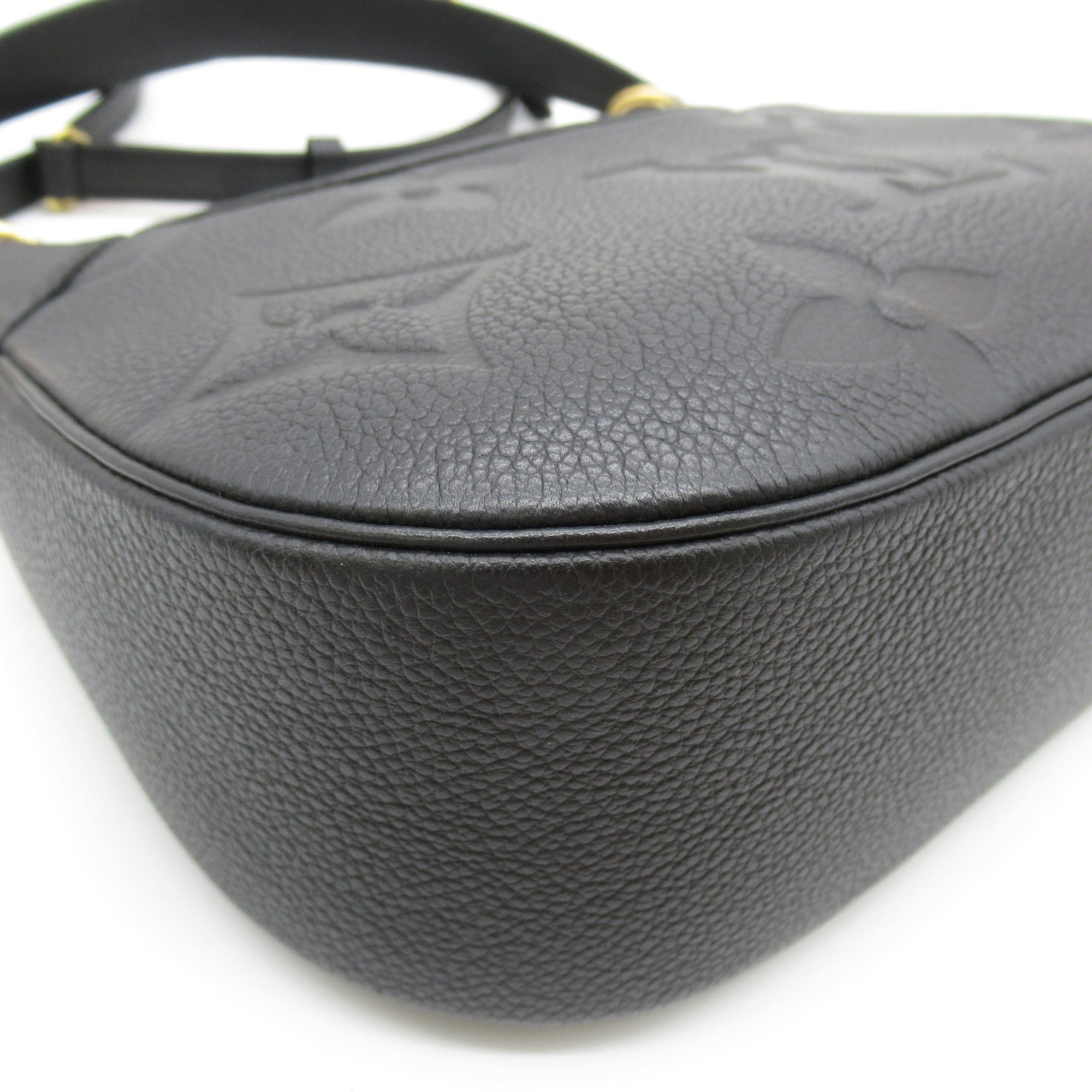 LOUIS VUITTON Bagatelle NM Shoulder Bag Black Black Monogram empreinte PVC coated canvas M46002