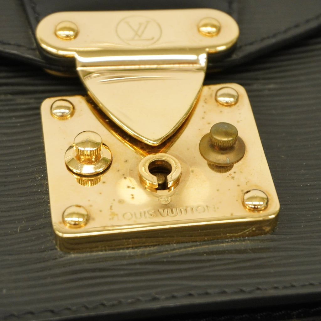 LOUIS VUITTON Auth  Epi 2WAY Bag Monceau M52122 Women's Handbag Noir