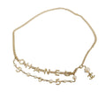 CHANELAuth  Chain Belt Gold Metal Women's Chain Belt Gold