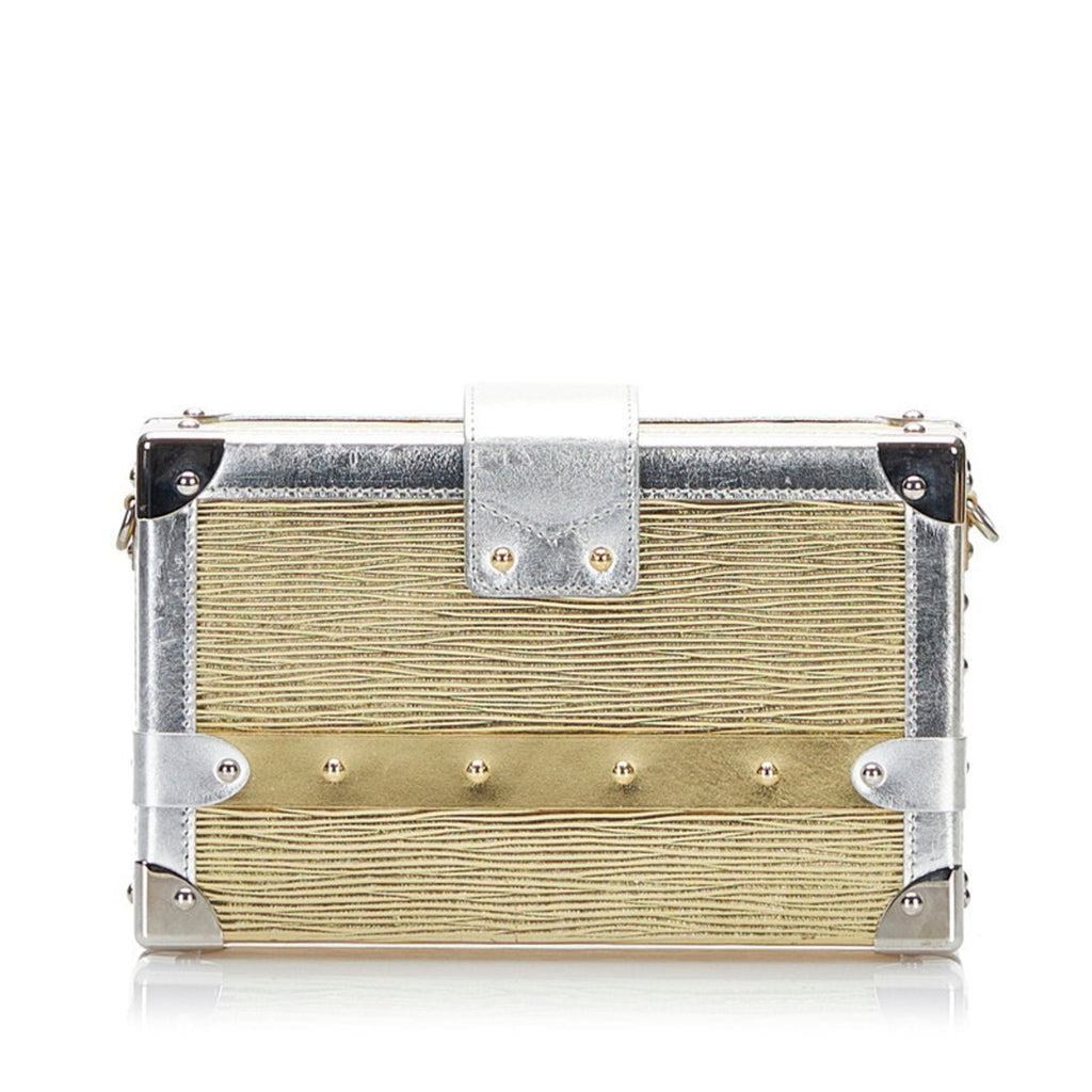 Louis Vuitton Epi Petite Maru Shoulder Bag M54652 Gold Silver Leather Ladies LOUIS VUITTON