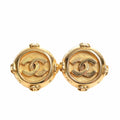 CHANEL Cocomark earrings gold ladies