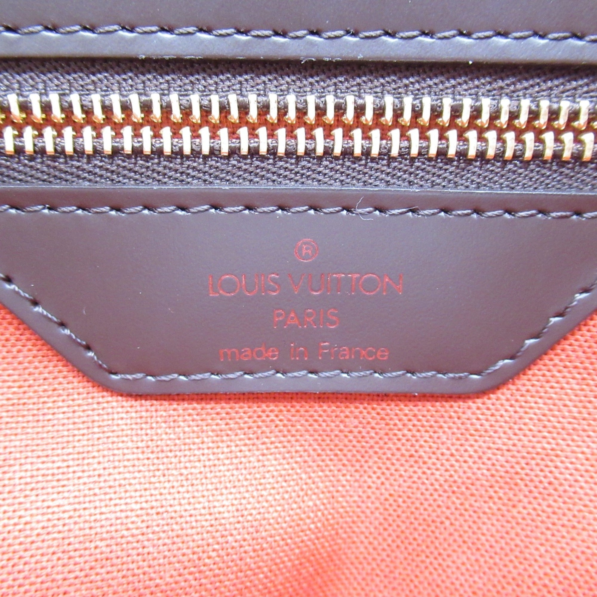LOUIS VUITTON Chelsea Tote Bag Brown Ebene Damier PVC coated canvas N51119