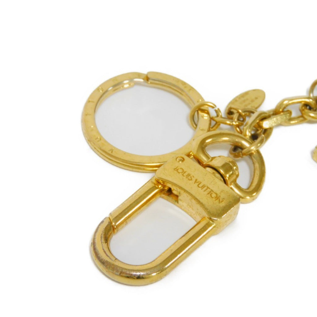 LOUIS VUITTON Keychain Maltage Flowers Bijou Enamel Ivory Bag Charm Monogram Flower M67383 Men Women