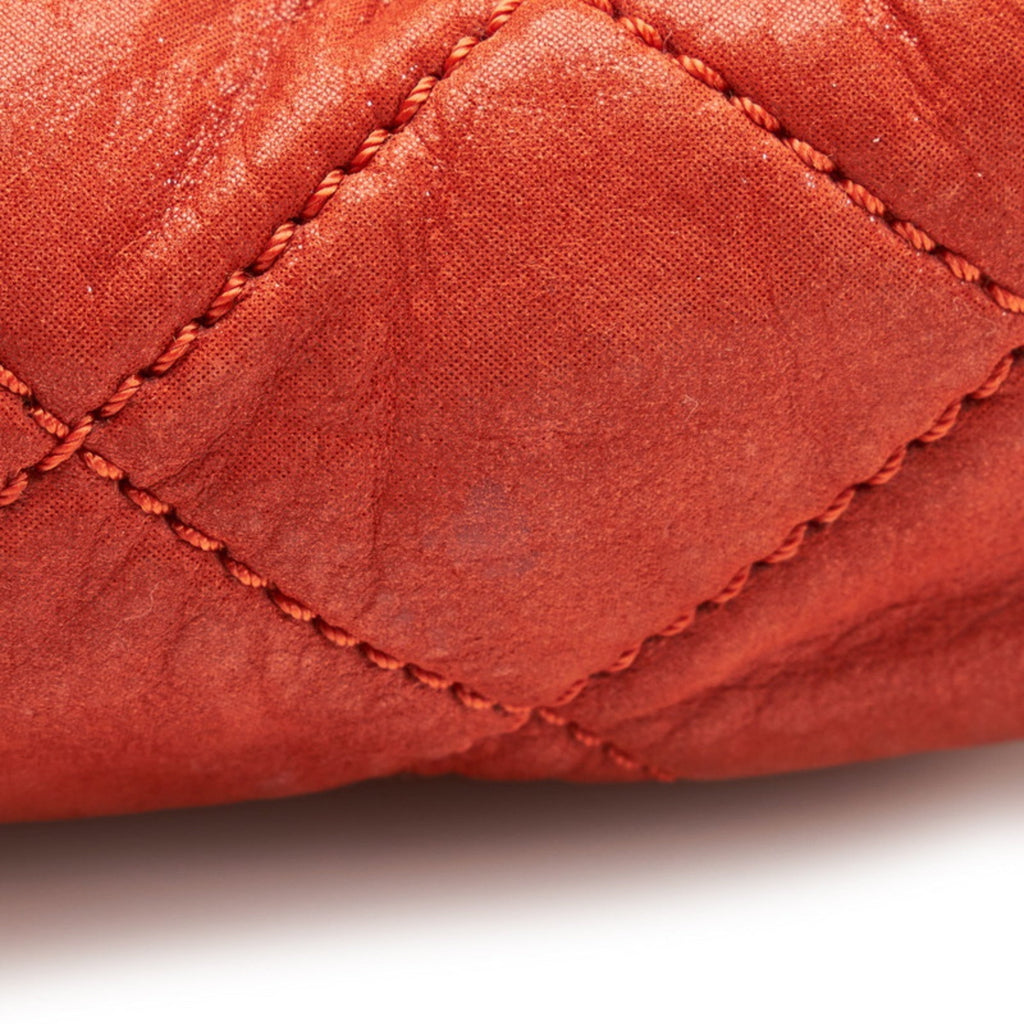 CHANEL coco mark chain shoulder bag red leather ladies