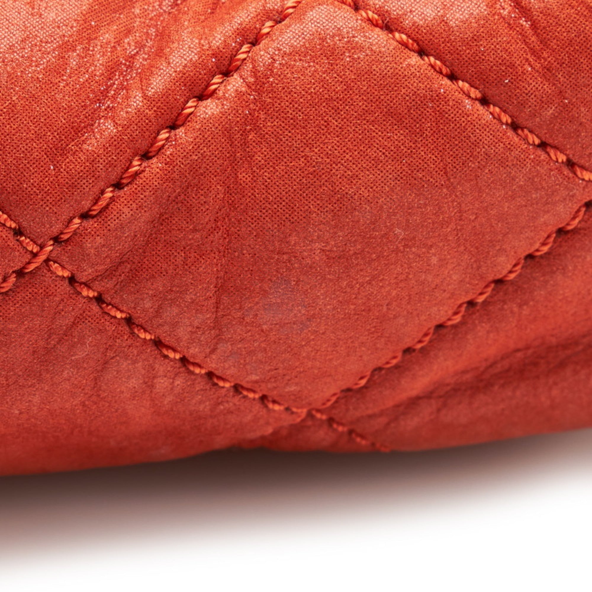 CHANEL coco mark chain shoulder bag red leather ladies