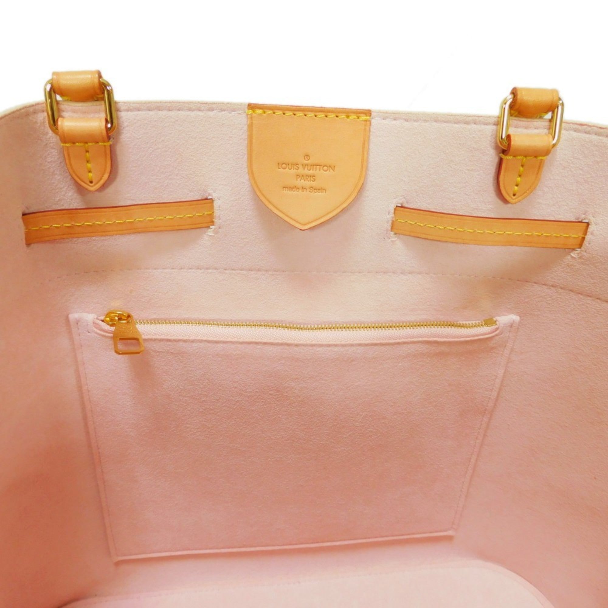 LOUIS VUITTON Handbag Girolatta Logo White 2WAY Shoulder Bag Damier Azur Rose Ballerine N41579 Women's