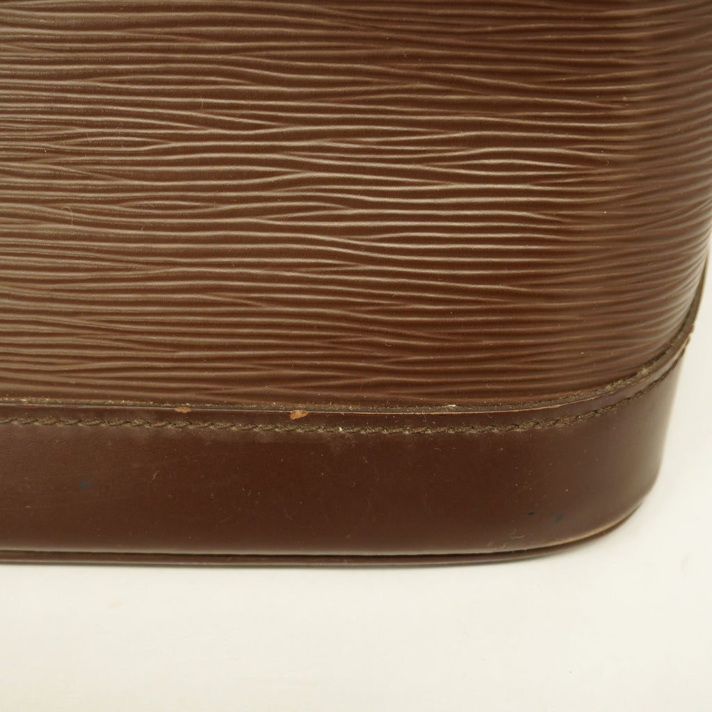 LOUIS VUITTONAuth  Epi Alma M5214D Women's Handbag Mocha